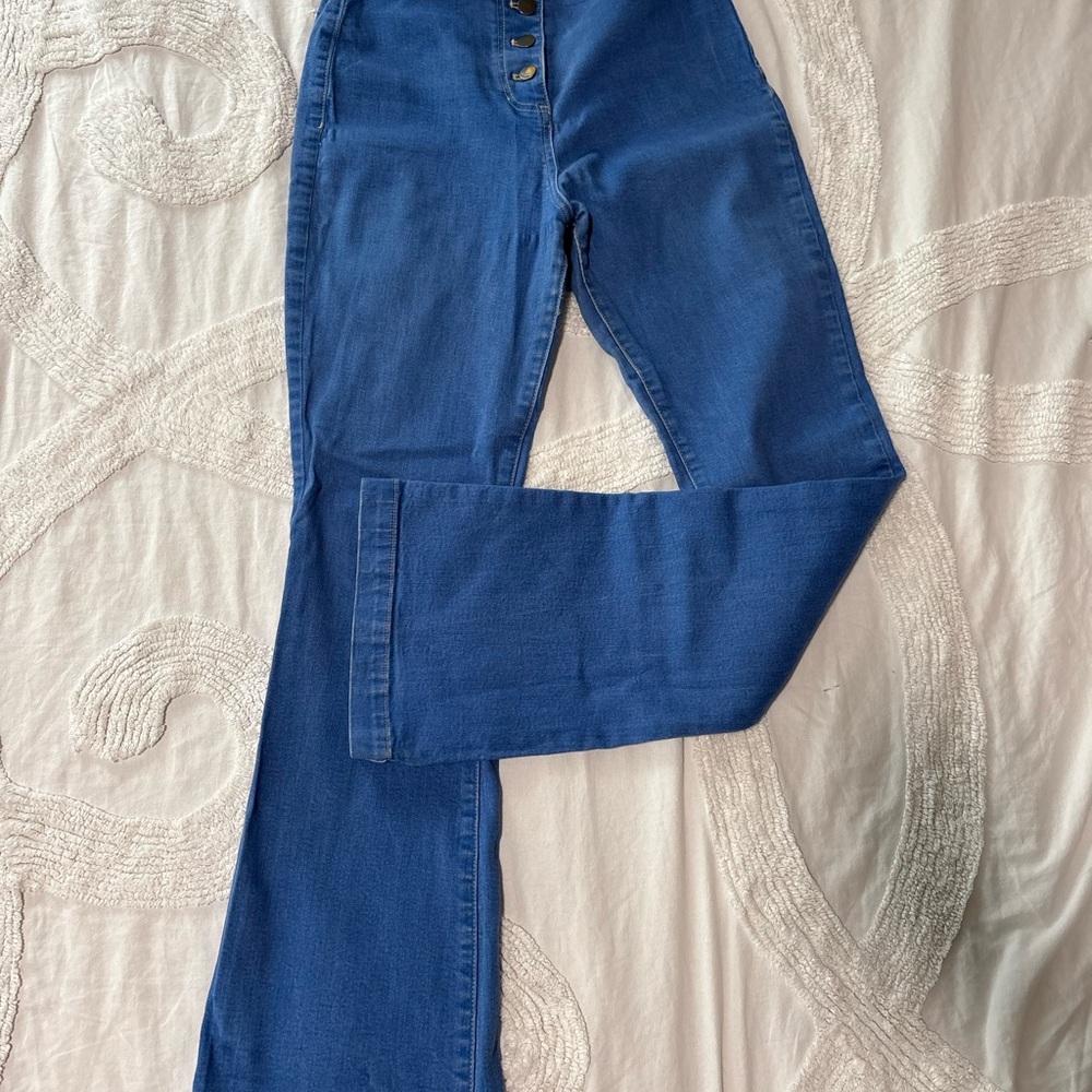 American Apparel Blue Flare Jeans